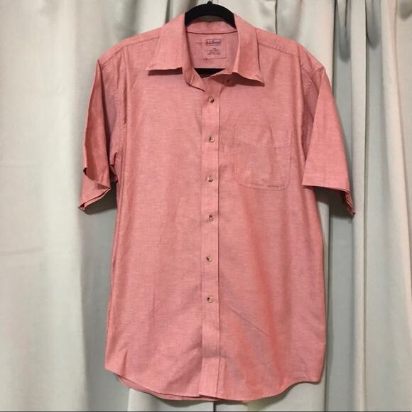 L.L. Bean Men’s Button Up Collard Shirt size L - Picture 1 of 4